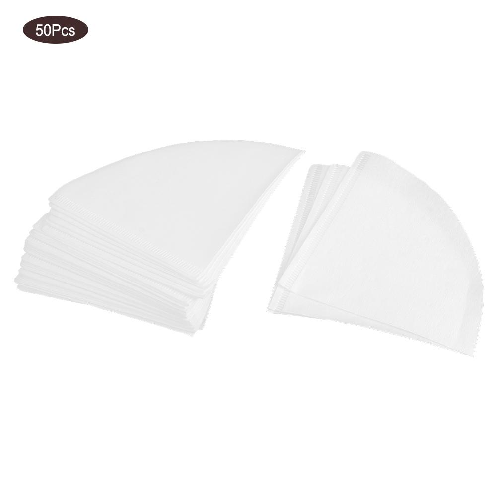 Buy 50Pcs Coffee Filter Paper Coffee Filter Cup Cone 2‑4 Servings for