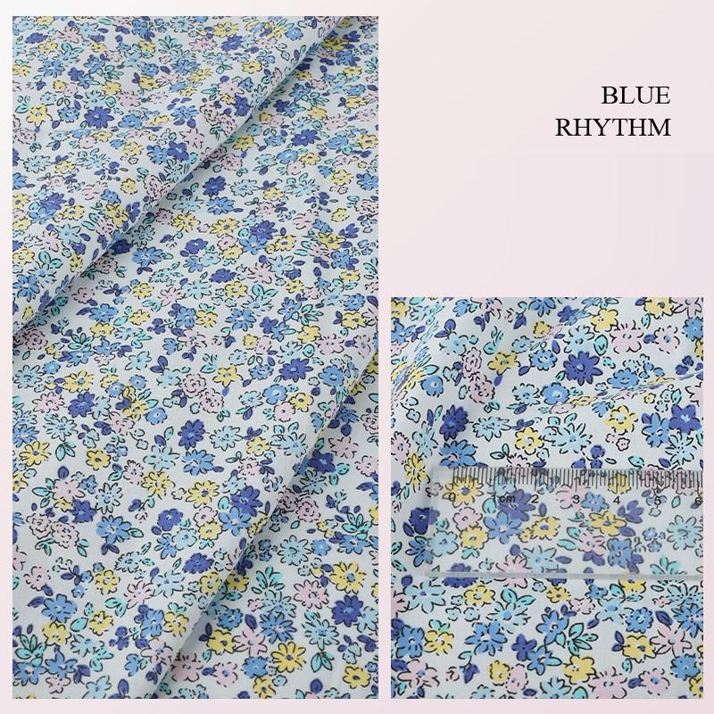 Тканина з квітковим принтом Високоякісна бавовняна тканина Дихаюча М'яка для пошиття одягу Сукні Постільної білизни Штор