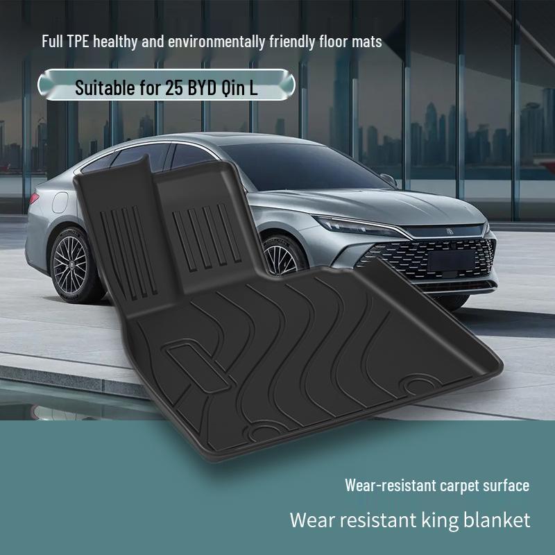TPE Waterproof, Odorless Trunk and Floor Mats for BYD Qin L EV (2015)