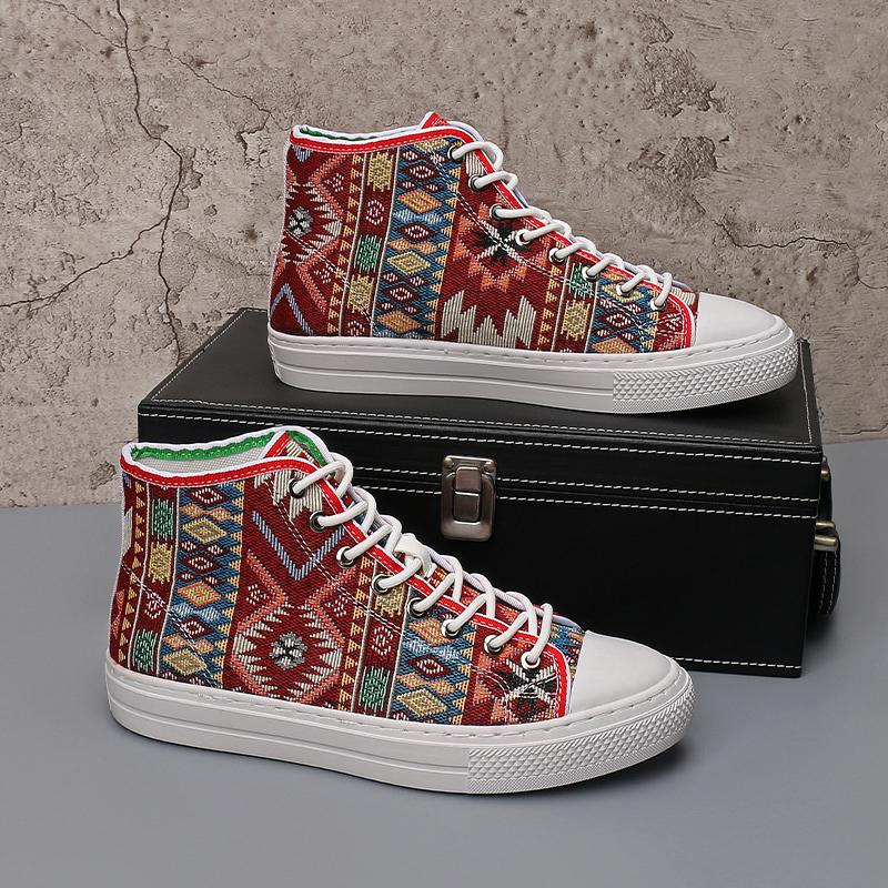 

Мода Новый Дизайнер Мужские Холщовые Шнуровка Платформа Повседневные Скейтборд Обувь Балетки Мужские Спортивные Кроссовки для Ходьбы Zapatos Hombre 38