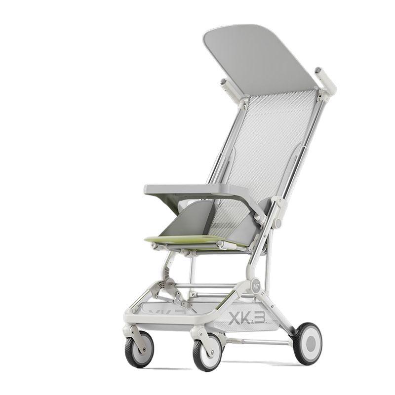 Foldable Baby Stroller: Easily Portable, Reclines for Sitting or Lying, Ideal for Travel.