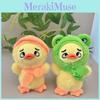 Portachiavi Peluche Anatra con Cappello Cartone Animato Giapponese Bambola Giocattolo di Peluche Per Collezionisti