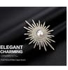 Shining Sunflower Brooch - High-End Fashion Diamond Accent Pin for Sweaters, Cardigans, and Suits