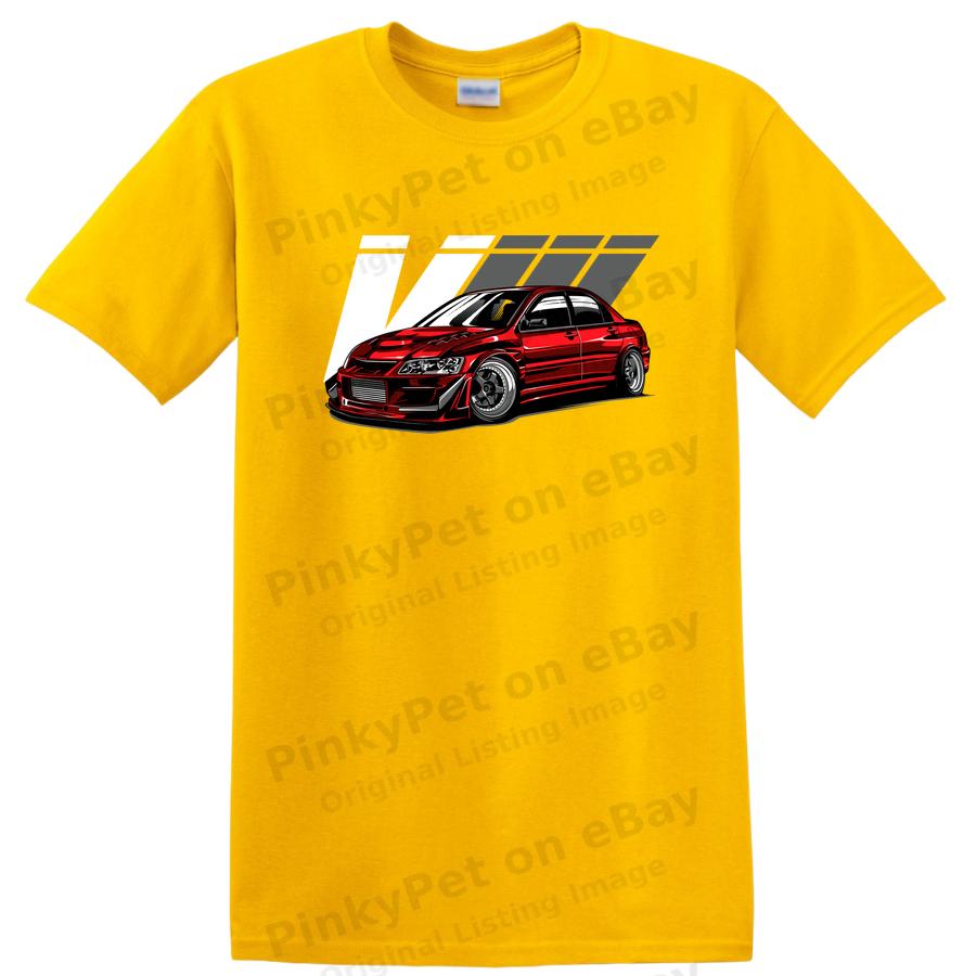 Red Modified Car Graphic T Shirt Cool Race Car Design Tee Apparel Gift