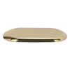 Oval Jewelry Tray Mirror Reflection Vacuum Plating Oval Decorative Tray Glossy   Oval Nail Storage Tray for Jewelry