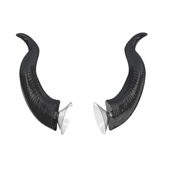 1 Pair Motorcycle Helmet Devil Horn Decoration Suction Cup Scooter Bicycle Motorbike Skateboarding Helmet Decorative Cow Horn Helmet Accessories