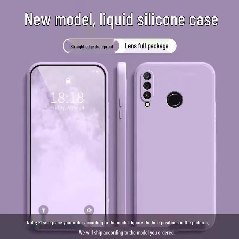 Huawei Nova4e Liquid Silicone Drop-Proof Protective Case: Full Coverage, Solid Color, Skin-Friendly.