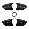 2 Stück für Mazda 3 Axela BL 2009-2013 Seitenspiegel-Abdeckkappen ABS-Kunststoff Carbonfaser-Optik Auto-Außenzubehör
