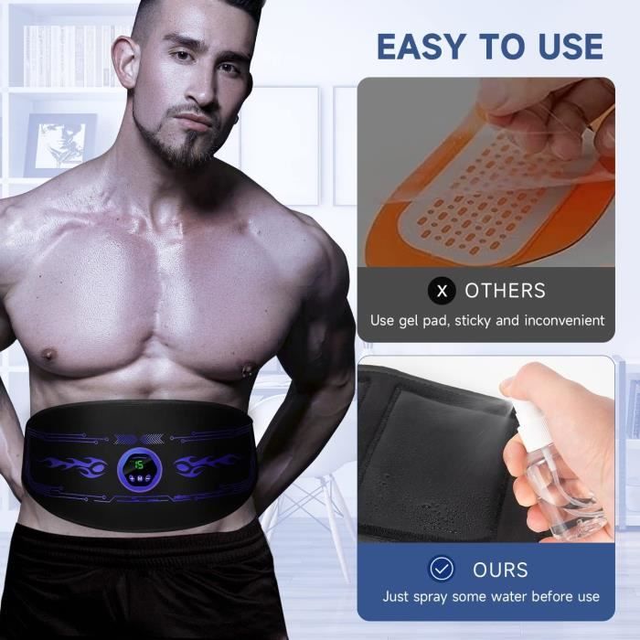 Appareil De Musculation - EMS - Abdominaux - 6 Modes - Électrostimulation - Mixte