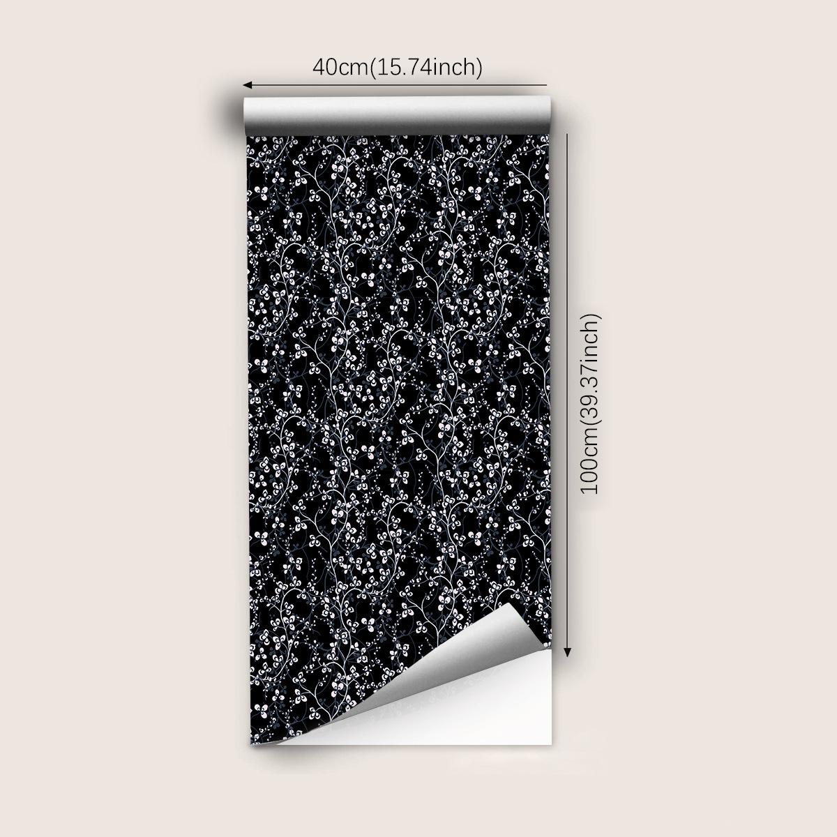 

Самоклеящиеся обои 3D цветок растение нетканый материал толстые обои спальня гостиная телевизор фон наклейки на стену 40cmX100cm