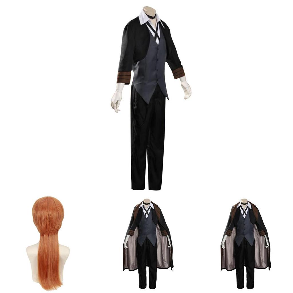Bungo Stray Dogs Nakahara Chuuya Cosplay Costume Exquisite Retro Detective Outfit