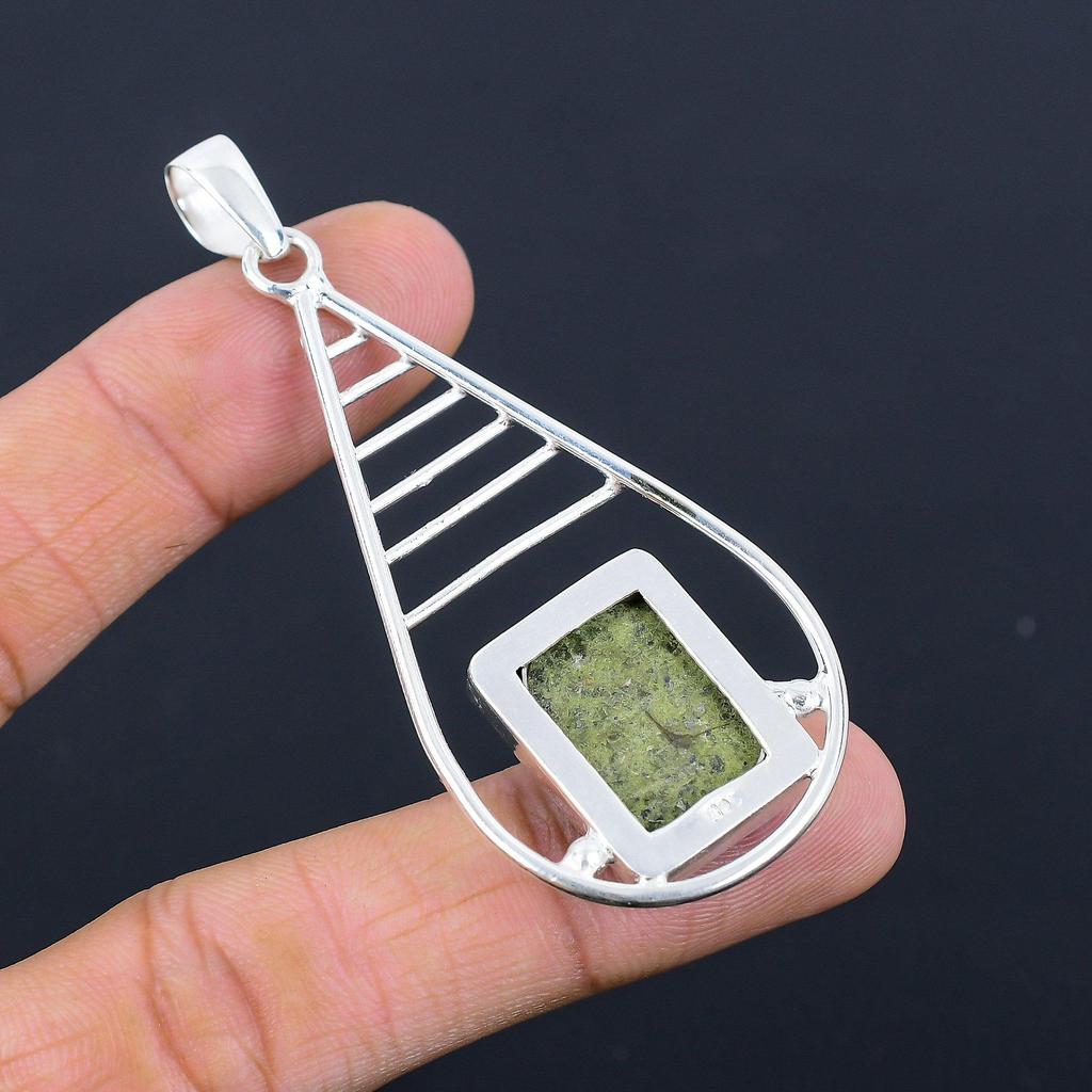 Friendship Day Sale Gogunjula Gemstone Bezel Sister Pendant 925 Sterling Silver