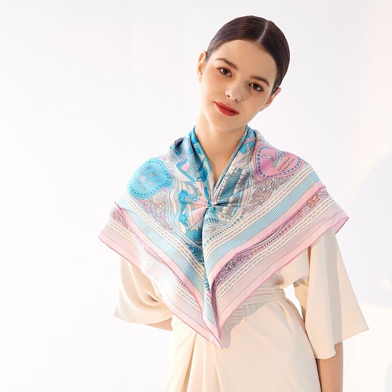 Aurora Double-Sided Mulberry Silk Scarf