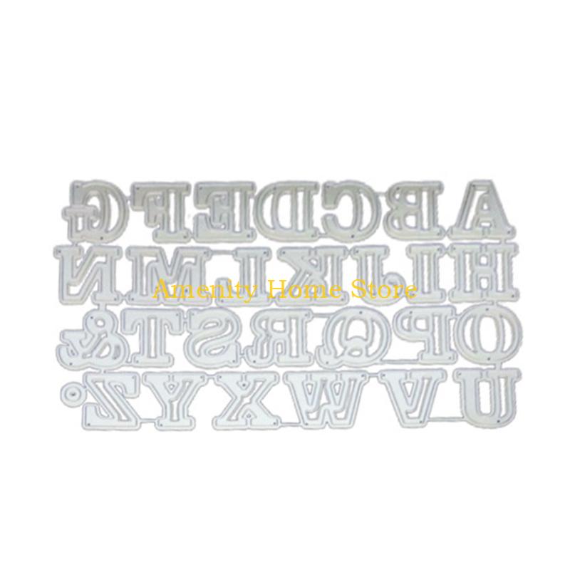 F26C Metal 26 Alphabets Cutting Die for DIY Photo Album Home Decorations