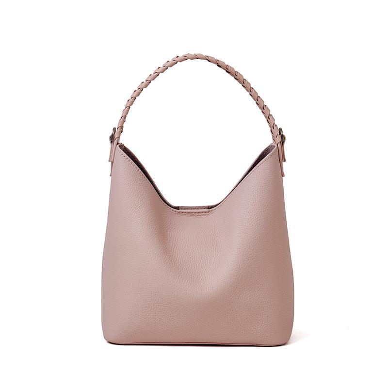 Genuine Leather Bucket Bag, Handbag, Fashionable Crossbody Bag, Shoulder Bag, Bag for Carrying on The Arm