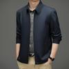 Autumn Men's Business Casual Jacket for Middle-Aged and Young, Loose Fit, Plus Sizes Available