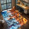 Akatsuki Organization Rug Carpet Large Area Rug Non Slip Washable Floor Mat for Gamer Room Decor