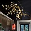 Nordic Modern Luxury Crystal Gold-plated High-end Chandelier Design for Living Room Lobby Hotel Restaurant Branch Decoration LED
