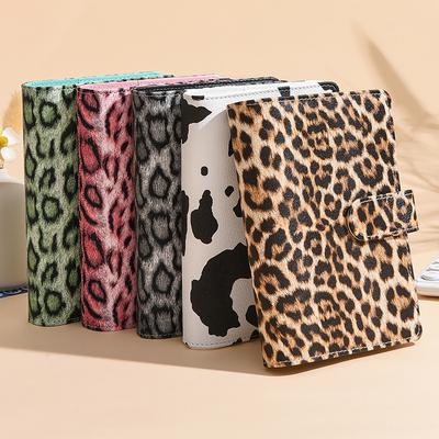 Creative Leopard Planner A6 Refillable Budget Notebook 6-Ring Cash Organizer Journal