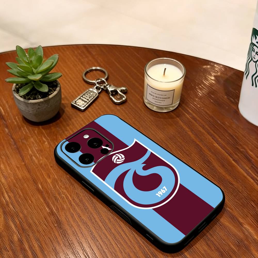 T-Trabzonspor Handyhülle Für iPhone 17,16,15,14,13,12,11 Plus,Pro Max,XS,Weiche Silikon Schwarze Hülle