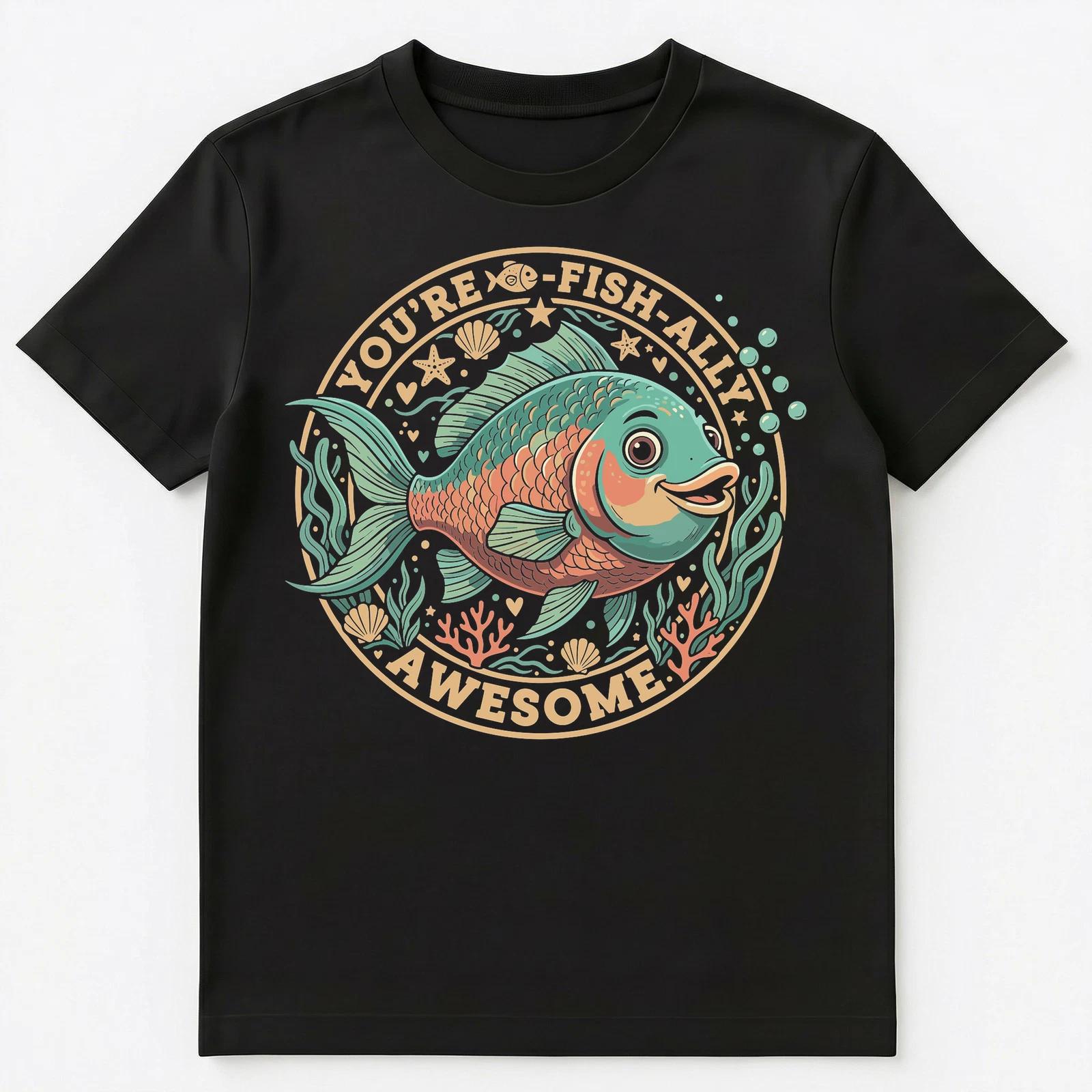 Youre Fish Ally Awesome Inspiring Design Unisex T-Shirt 4XL