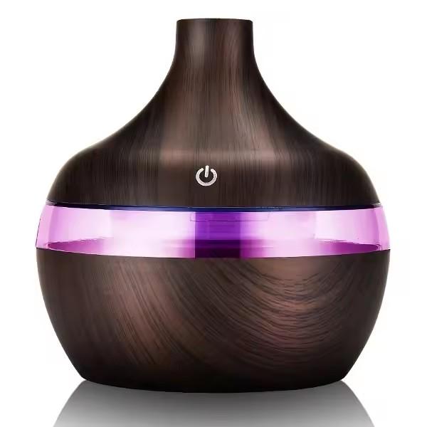 USB Ultrasonic Cool Mist Sprayer Essential Oil Fragrance 200ml Mini Home Wood Grain Air Humidifier Electric Air Aroma Diffuser