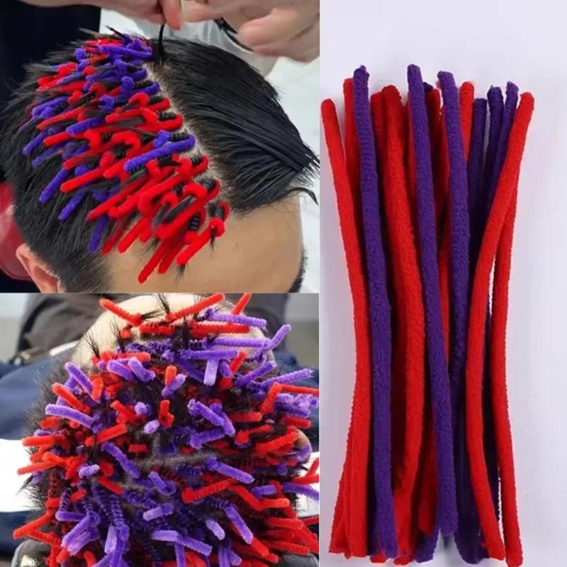 4/6/8/10/12Mm Afro Hair Perm Rods Small Wavy Fluffy Corn Perm Rollers Curlers Bar Wild Curly Hair Maker Tools Hair Styling Tools