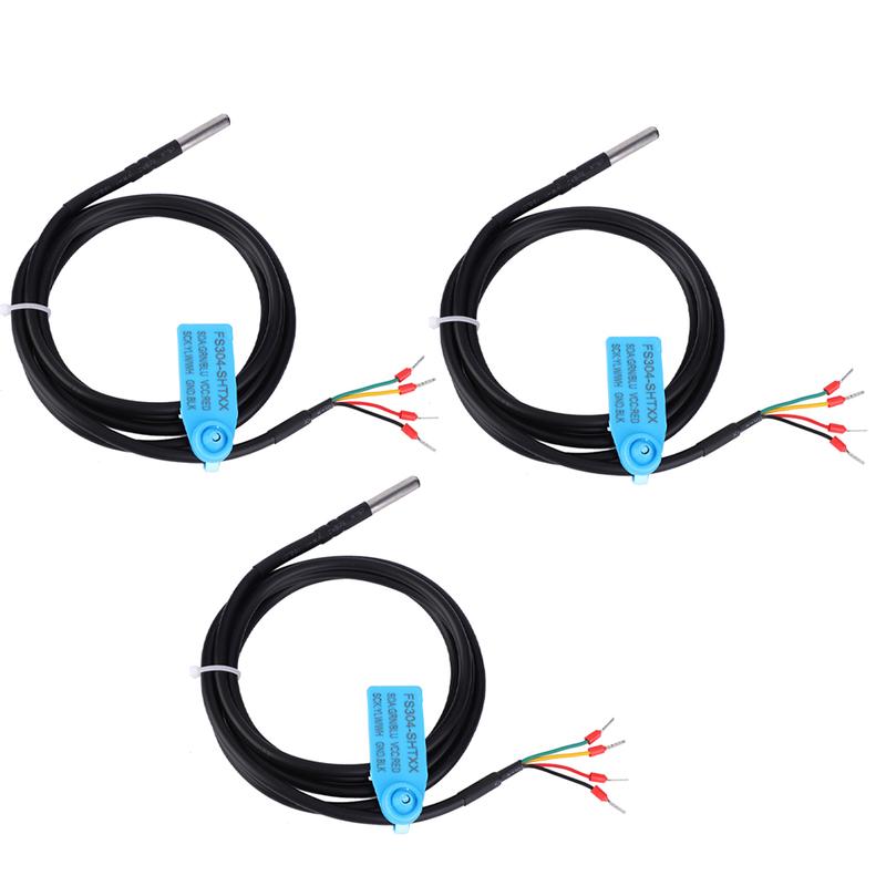 I2C Interface Digital Output Temperature & Humidity Sensor Probe Waterproof Stainless Steel Case Waterproof Sensor Probe