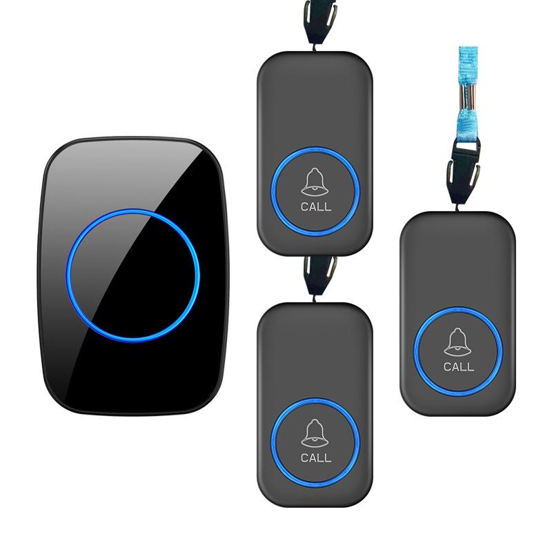 Wireless Emergency Call Button for Seniors - Remote Care Alert System чёрный