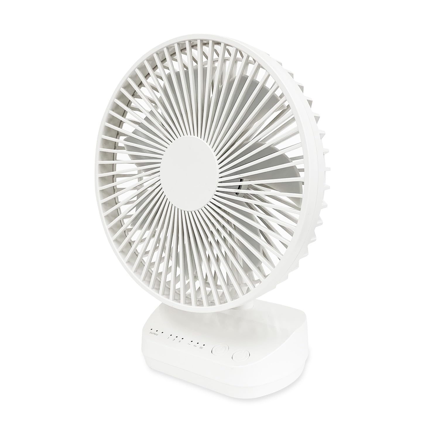 

Topland Compact Cordless Desk 3 Power Sources USB White SF-DFC18WT Fan, 12cm, 3-Speed Fan, (AC + + Built-in Battery),