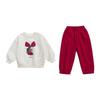 Girls' 2026 Spring-Autumn Korean Cartoon Print Fashion Set