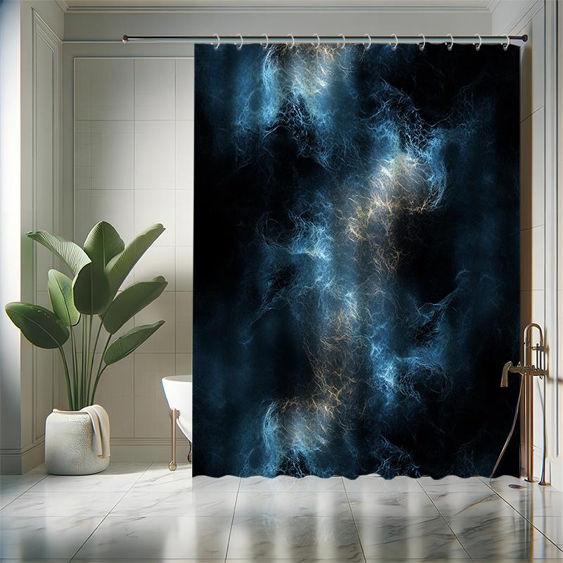 

Набор занавесок для душа Фантастическая туманность , Волшебный стиль, 12 крючков, Полиэстер, Перегородка для ванны, Современный декор ванной комнаты W60H190(CM)-1 Pcs