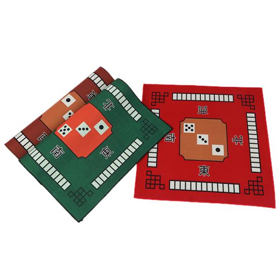 Tappetino Mahjong Spesso Silenzioso Effetto 3D Forte Assorbimento d'Acqua Ricamo Raffinato Antiscivolo Quadrato Panno Mahjong Tappetino per Tavolo da Poker Uso Domestico