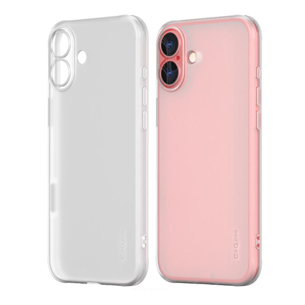 

Q.COO For iPhone 16 Plus Case Drop Protection TPU Protective Phone Back Cover Transparent