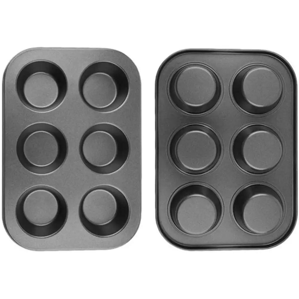 6-Cup Non-Stick Cake Mold Baking Cupcake Tray Pan Kitchen DIY Bakeware Tool