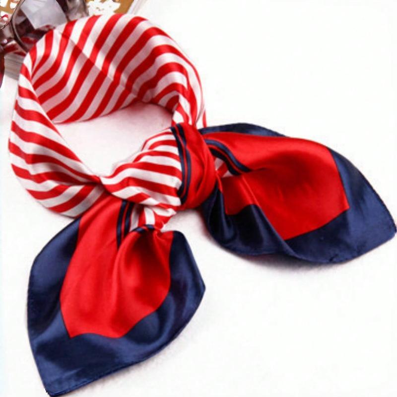 

Simple Satin Scarf for Women,elegant Versatile Breathable Silk Imitation Scarf Shawl for Tourism,Daily Commuting Small Collar