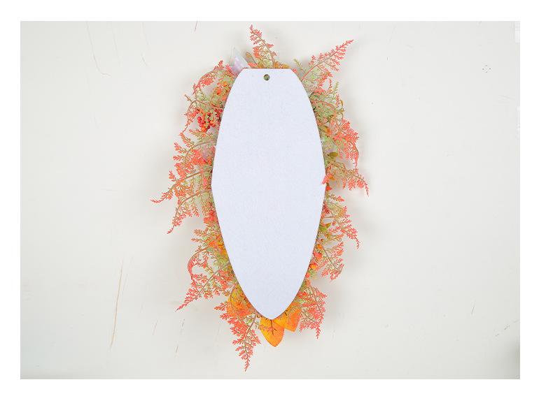 Cangyan Autumn Colors Pumpkin Thanksgiving Wreath with Bow - Door Decoration.