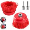 2PACK 5/8 Inch-11 Threaded Arbor Abrasive Cup Brush Wheel Abrasive Tool  Polisher and Drill