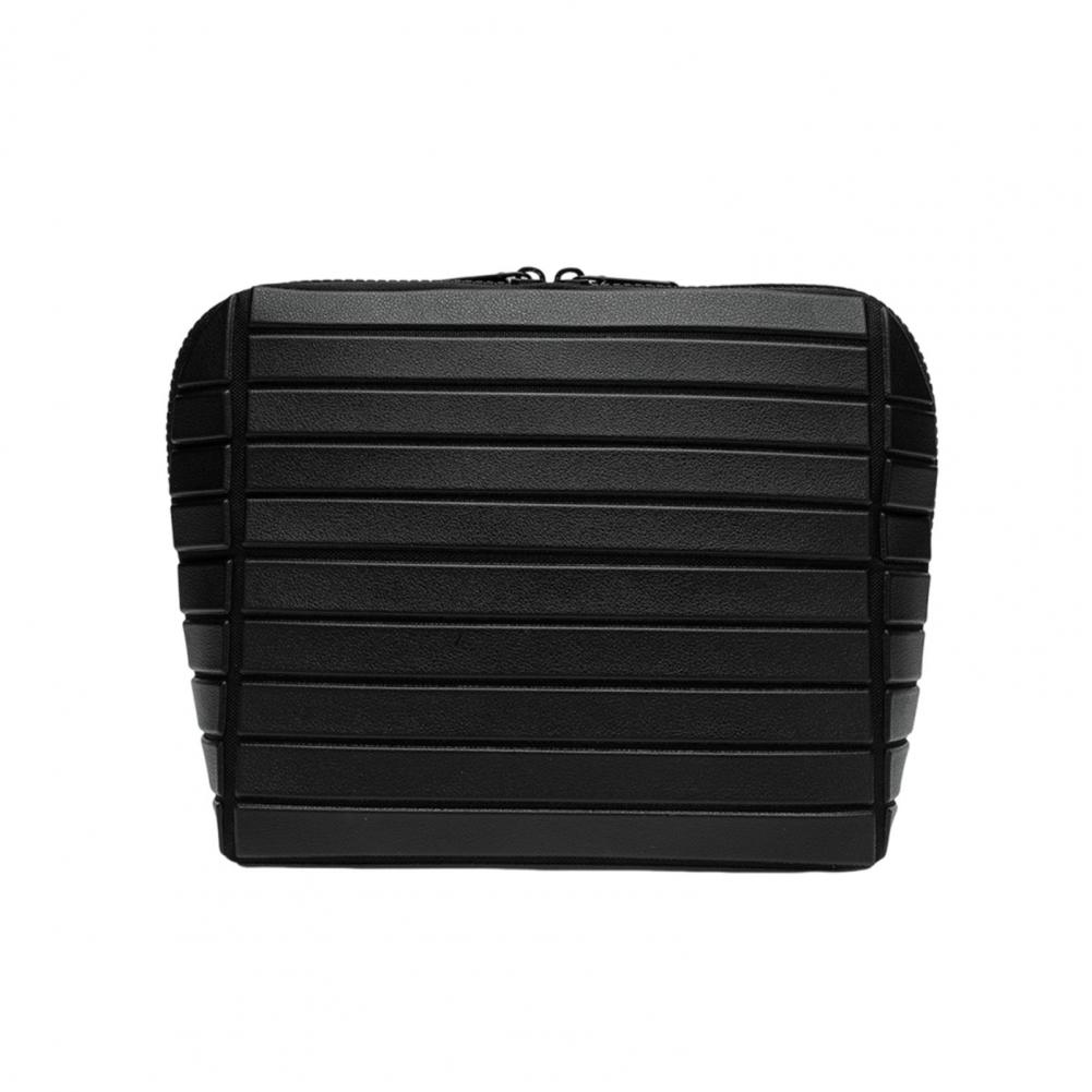 Waterproof Makeup Bag Foldable Cosmetic Bag Waterproof Travel Makeup Bag with Removable Divider Foldable Cosmetic Organizer Case S чёрный