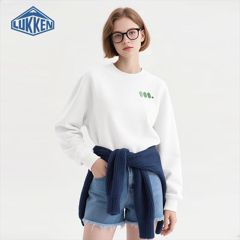 

LUKKEN Women s Loose Fit Round Neck Gradient Sweatshirt L