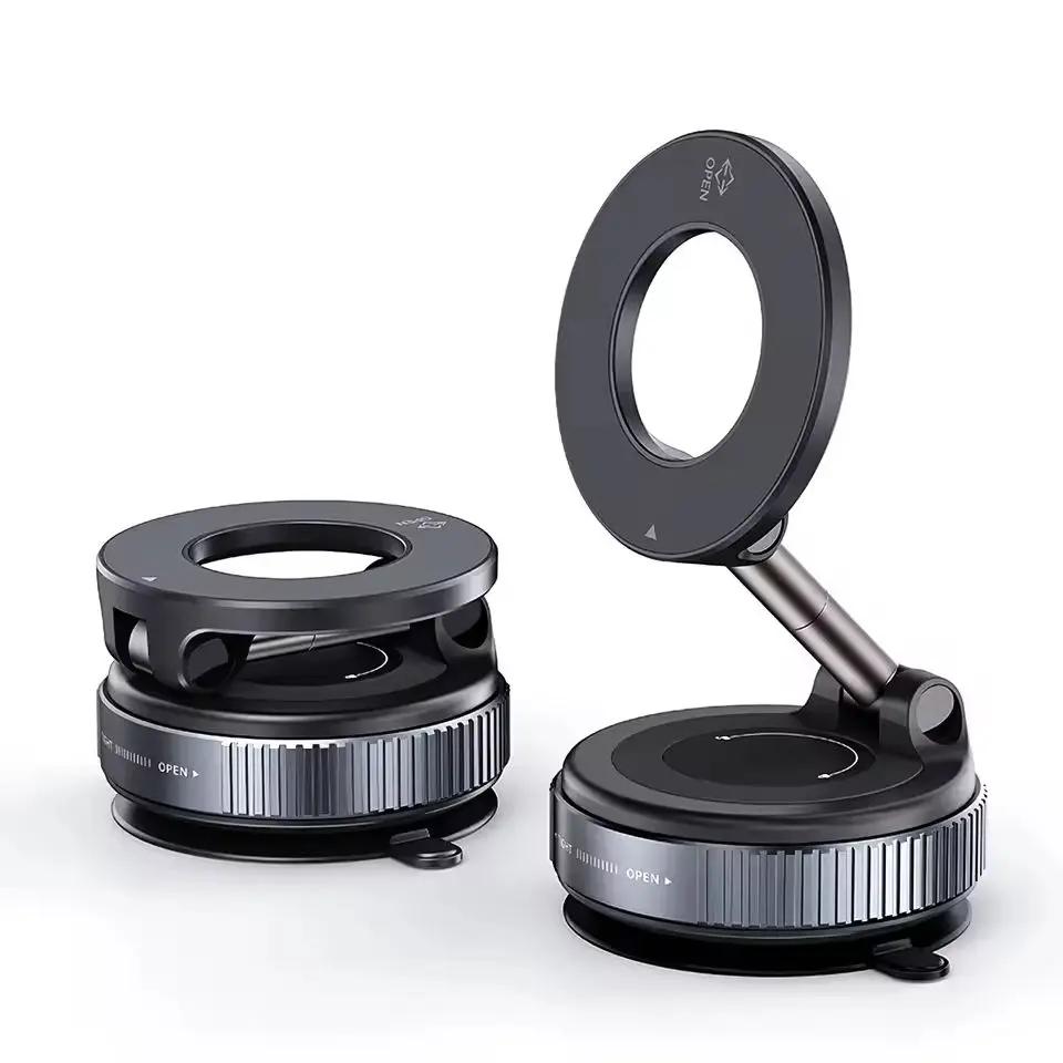 

K007 Strong Magnetic Car Phone Holder Foldable Design 360° Adjustable Vacuum Mount For Car/Desk/Bathroom/Universal Use Set