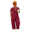 Plus Size Women's Fashion Casual Button Jumpsuit - European and American Style