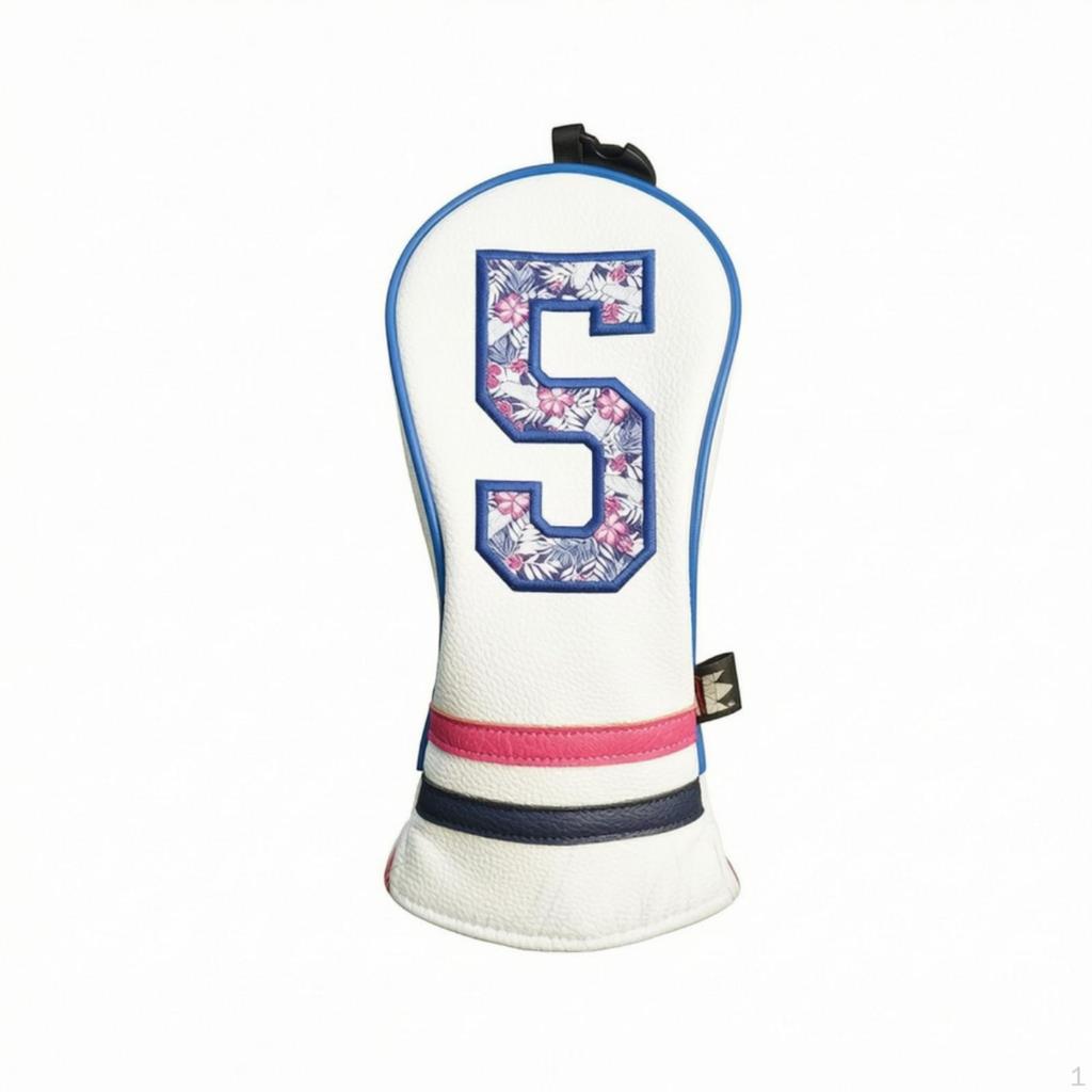 Golf Club Headcover Embroidered Driver Cover with Numbers Textured for