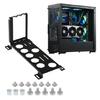 Computer Case Fan Mounted GPU Vertical Bracket Holder With Increased Cooling Efficiency