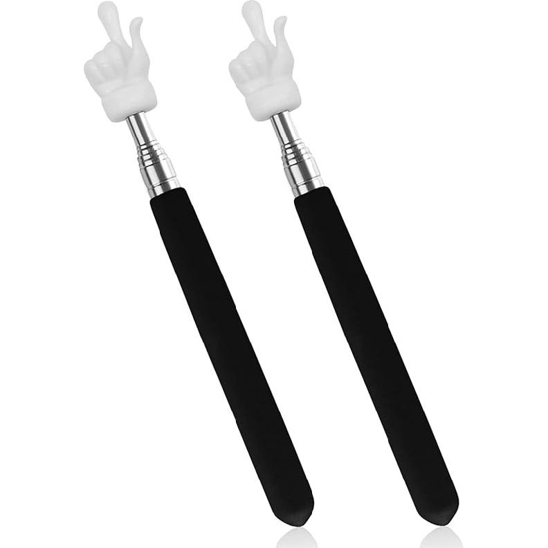 2 шт. Телескопический указка для учителей, Выдвижная ручная указка, Указка-палец, Мини-выдвижная указка для класса для начальной школы, детского сада