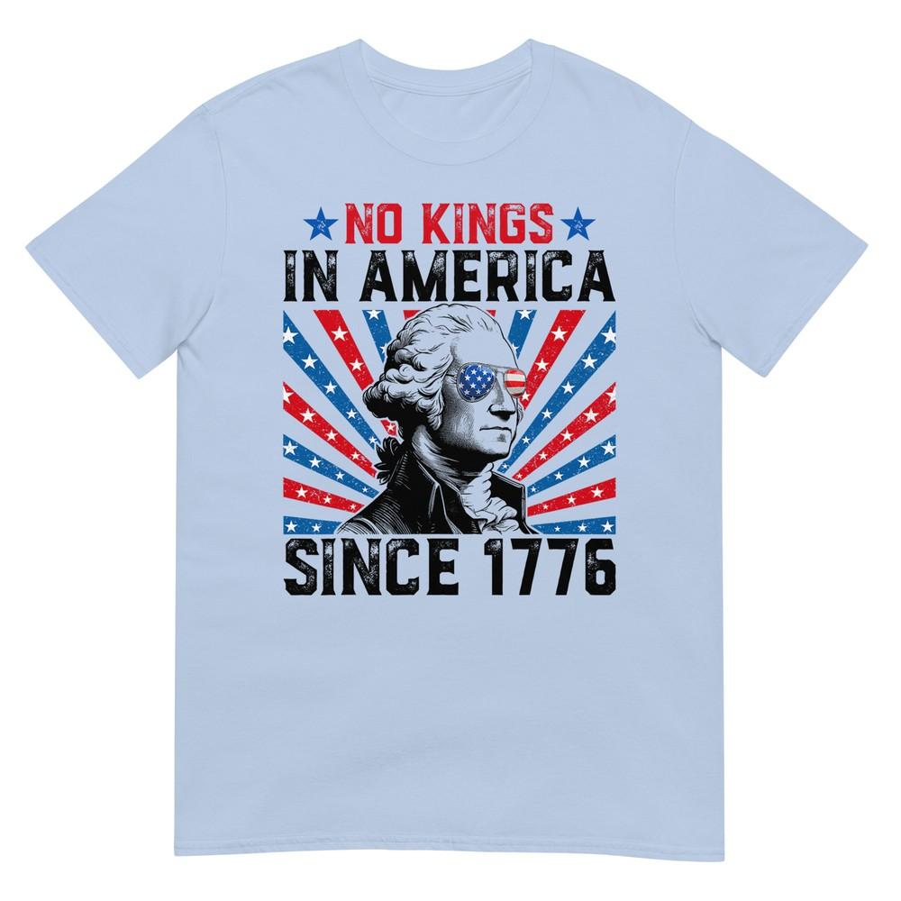 No Kings In America Since 1776 Distressed Usa Flag Vintage Tshirt S