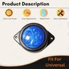 APSMOTIV LED Outline Marker Lights Trailer Fot Truck 24V Clearance Lamp Chicken Marker Lights Universal Fit, Color Blue, Pack of 15