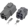 4 Pin Car Ox/y-gen Sen/;SOR wat/erp/;ro/ofW Connector with Terminal 7222–6244–40 & 7123-6244-40, DJ70453A-6.3-11/21 4P(Male Female Plug,5 Sets)
