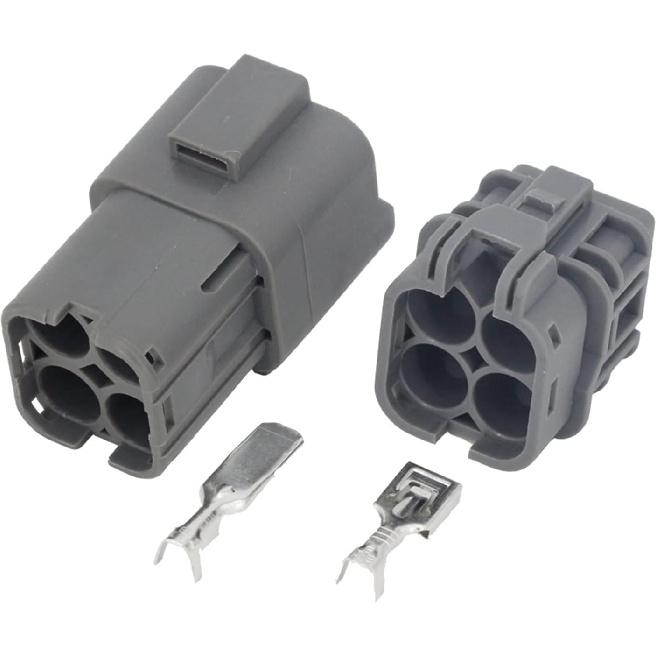 4 Pin Car Ox/y-gen Sen/;SOR wat/erp/;ro/ofW Connector with Terminal 7222–6244–40 & 7123-6244-40, DJ70453A-6.3-11/21 4P(Male Female Plug,5 Sets)