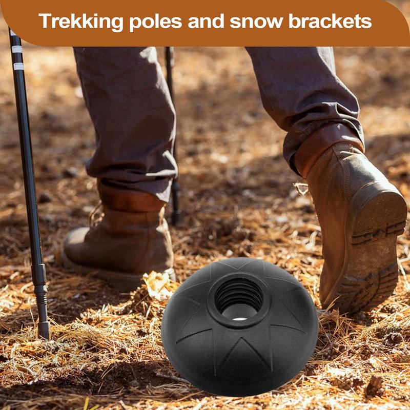 Schlammkörbe für Wanderstöcke 2x Runde Schnee-Ski-Schlammkörbchen Spitzen Schutz Wanderstockspitzen Gehstock Ersatzzubehör